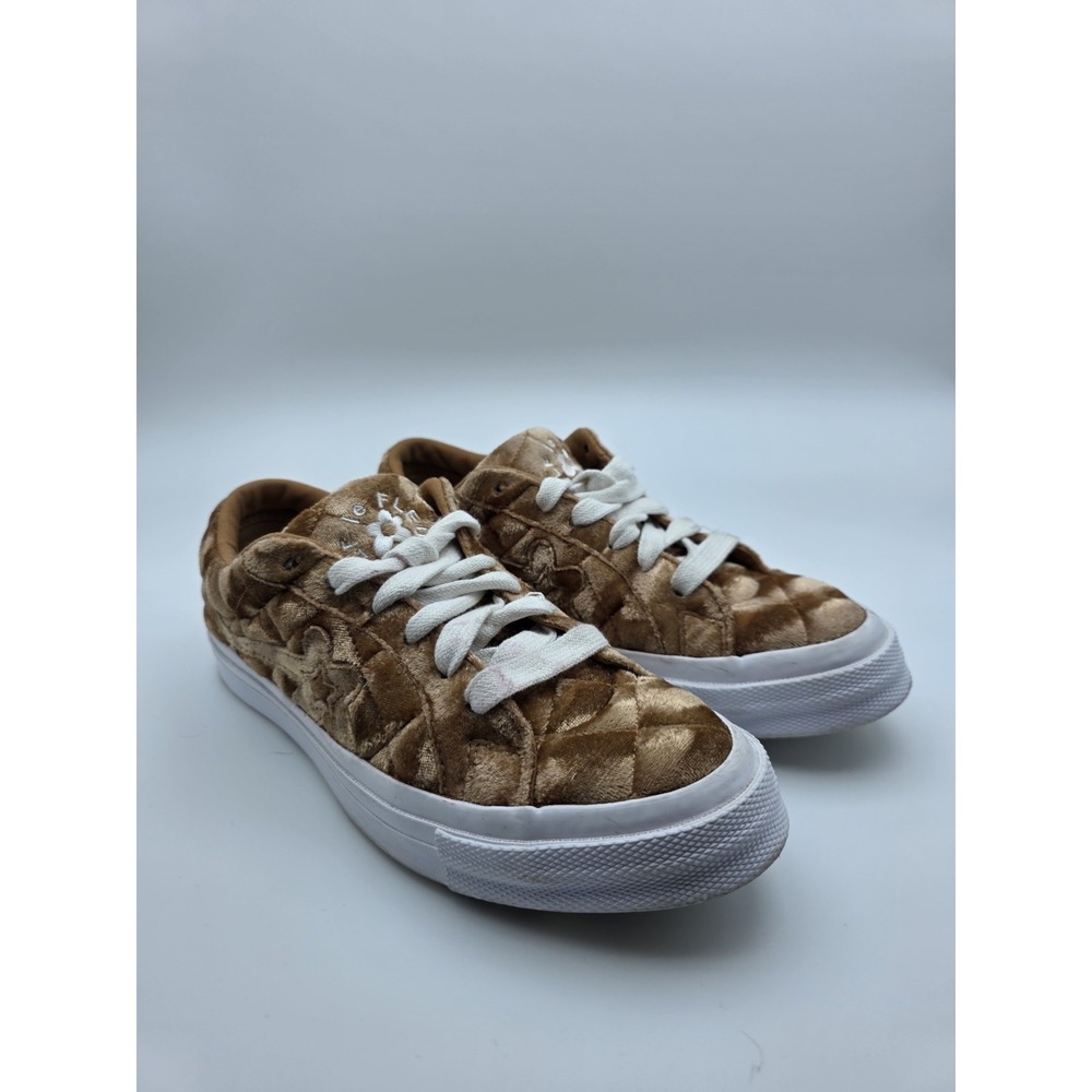 Converse GOLF le FLEUR 1 Star Brown Velvet Sneakers Men's 5.5 Women's 7.5 Tyler - Picture 7 of 13
